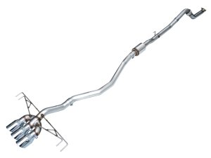 Honda Civic Type R Performance Exhaust - AWE Tuning - Cat-Back Track Edition - Chrome Silver - 2023+